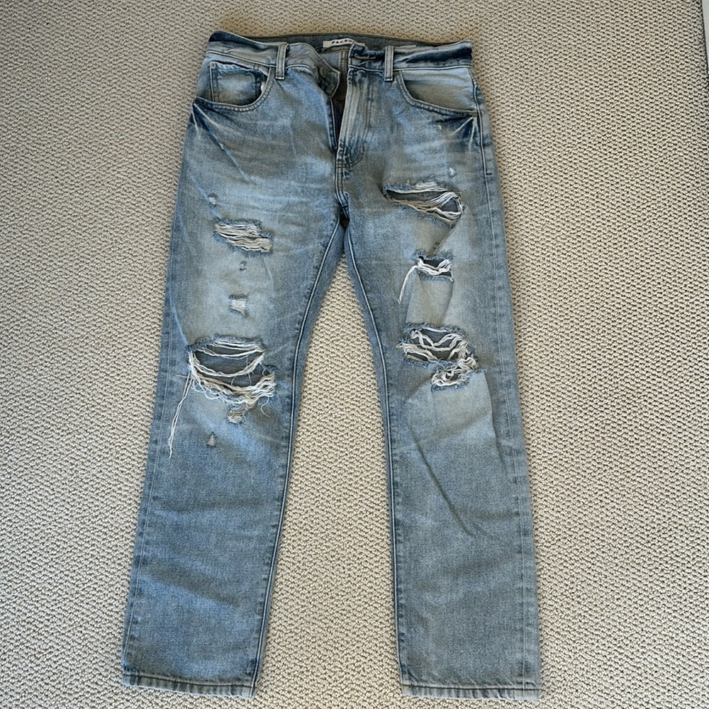 Pacsun Baggy Light Washed Ripped Jeans